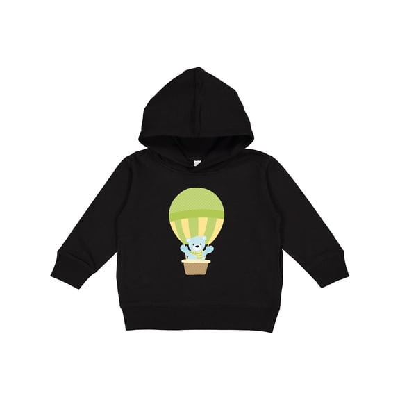 Inktastic Blue Bear, Cute Bear, Baby Bear, Hot Air Balloon Toddler Hoodie