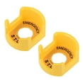 thumbnail image 5 of Uxcell 1.18" Push Switch Button Protective Cover With Warning Circle Yellow 2 Pack, 5 of 5