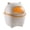 Orange, variant on USUERY Mini Desktop Trash Can With Lid Cute Paper Storage Bucket For Household Living Room Home