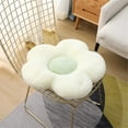 thumbnail image 2 of YILANLAN Cute Flower Cushion Plush Floor Pillow Casual Comfortable Pillow Office Living Room Bed Decoration Cushion Simple Room Decoration (40cm, White), 2 of 11