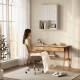 thumbnail image 5 of Armario de pared para baño de 2 puertas, vitrina de madera, armario de pared, estante abierto, armario de almacenamiento flotante para baño, inodoro, dormitorio, cocina, color blanco, 5 of 13