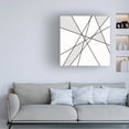 thumbnail image 3 of Canvas Wall Art - Line and Brush 'Line and Off White 1' Wall Art for Living Room, Bedroom, or Office Décor by Trademark Fine Art - 14 x 14 Inches, 3 of 4