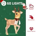thumbnail image 4 of 37 Inch Lighted Christmas Deer, 60 LED Pre-lit Lighted Christmas Deer Outdoor Decorations, Plug-in Deer Christmas Decor for Yard, Porch, Garden & Patio, 4 of 7