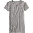 thumbnail image 1 of Aeropostale A87 playera gráfica con bolsillo pequeño para mujer, gris, XS, 1 of 1
