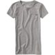 thumbnail image 1 of Aeropostale A87 playera gráfica con bolsillo pequeño para mujer, gris, XS, 1 of 1