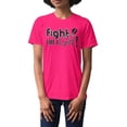 thumbnail image 3 of Fight Like a Girl Signature Unisex T-Shirt - Hot Pink [XL], 3 of 6