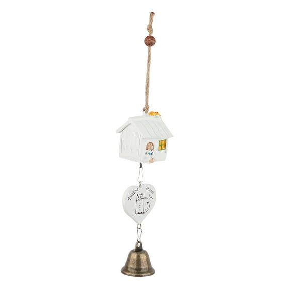 Cute Wind Chimes Bell Ornament With Resin House Decor For Garden Window Courtyard Decoration
