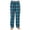 10 - Aqua / Navy, variant on Gioberti Boys Flannel Lounge Pajama Pants - Yarn Dye Brushed with Elastic Waist