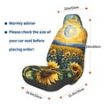 thumbnail image 3 of Daiia Starry Sky Moon Sunflower Printed Car Seat Cover - Waterproof & Sweatproof - Universal Fit, Machine Washable, Non-Slip - Seat Protector for Car, Truck, SUV, Van (1 Pack), 3 of 5