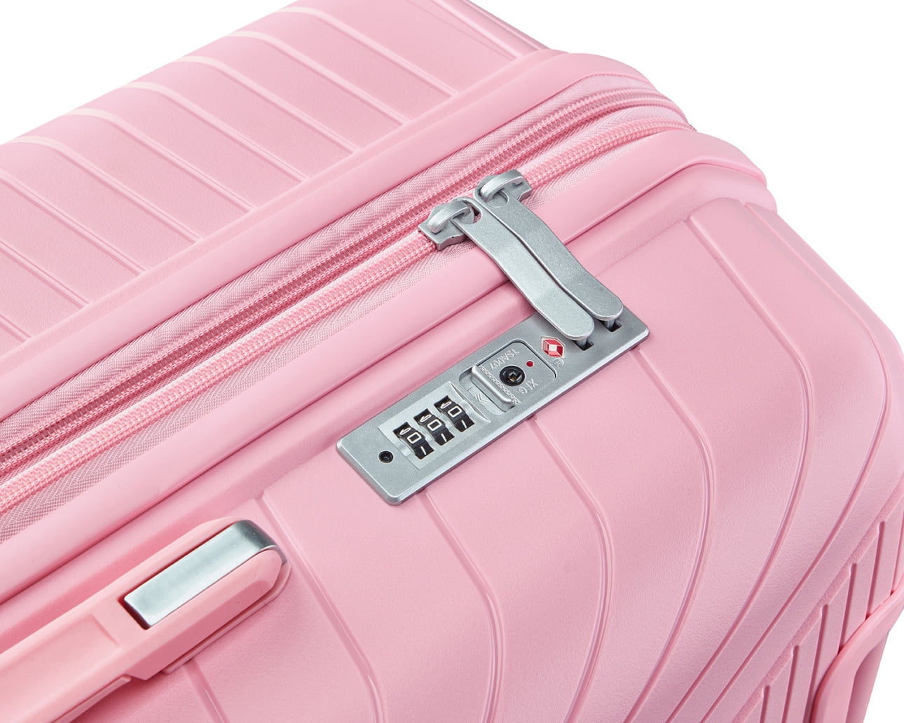 Set of 4 Expandable Luggage Suitcase, Lightweight Hardshell Suitcase Sets with TSA Lock and 360° Double Spinner Wheels, 14"20"/24"/28" Carry-on Travel Suitcase for Women Men Weekender, Pink