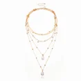 thumbnail image 1 of Women's Fashion Layered Beaded Clavicle Chain Gold, 1 of 5