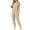 Khaki#20261, variant on pstuiky Womens Christmas Pajamas Cozy Fleece Hooded Jumpsuit Pajamas Long Sleeve Christmas Family Matching Lounge Wear for Mom Winter Home Sleepwear Set