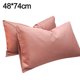 thumbnail image 2 of Lojalitet Juego de 2 Fundas de Almohada Gris Oscuro, Funda de Almohada de Cama con Tejido de satén Suave de algodón Lavado, 2 of 6