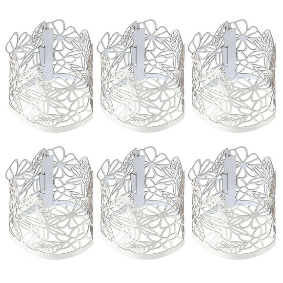 50pcs Hollow Paper Candle Holders Wraps Paper Lamp Enclosures Candle Wraps