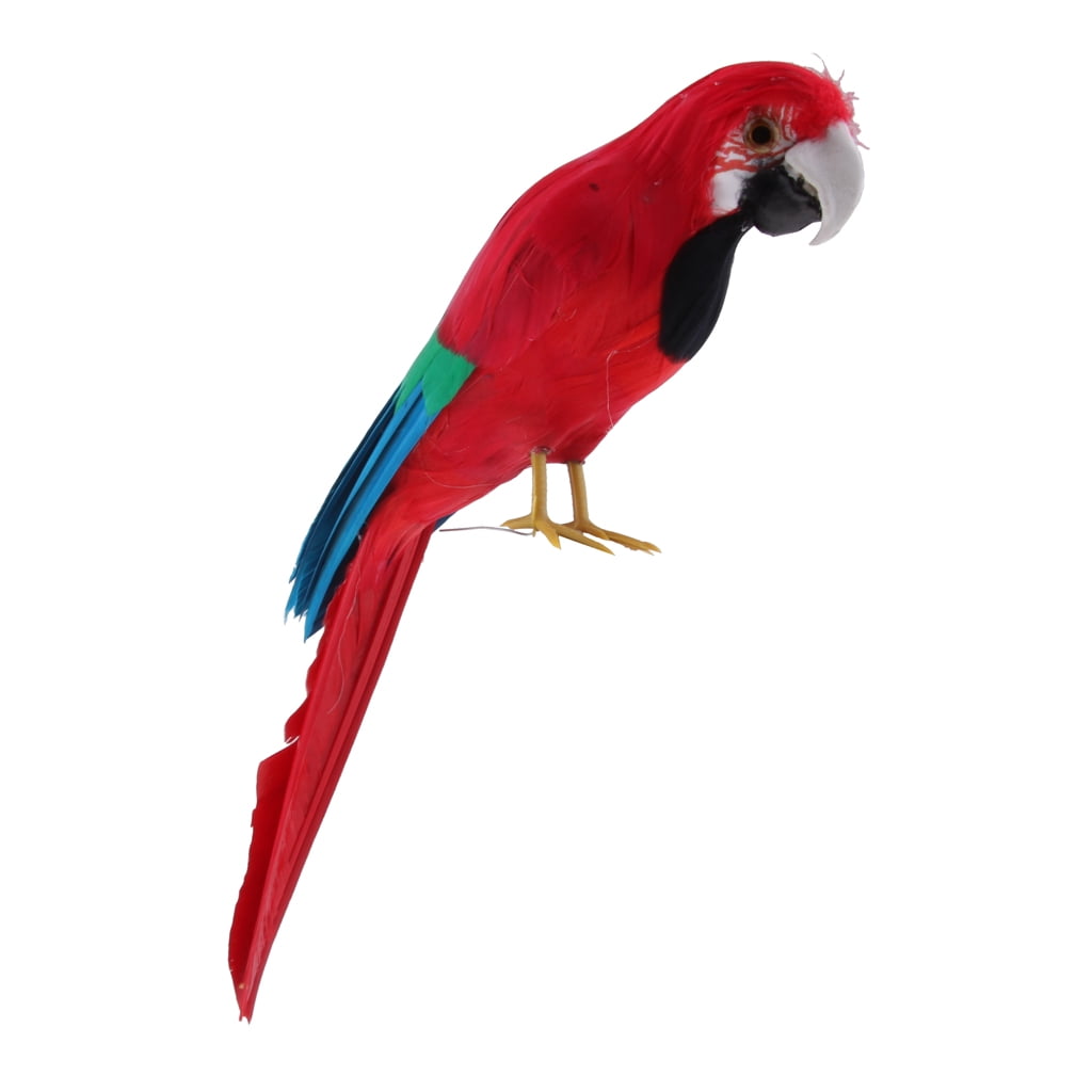 Parrot Garden Statue Birds Sculpture Outdoor Landscape Decor for Patio,Yard, Grassland, , 30cm