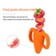 thumbnail image 4 of Alimentador De Frutas Para Bebés, Alimentador único De Alimentos Para Bebés Con Forma De Zanahoria, Silicona Resistente A Mordeduras Fácil De Limpiar Para Bebés, 4 of 7