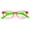 Pink Green, variant on Fun Neon Color Spherical Frame Readers Reading Glasses - Matte Translucent Anti Blue Blocker Blue Black +3.25