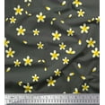 thumbnail image 1 of Soimoi Poly Georgette Fabric Plumeria Floral Print Fabric by The Yard 42 Inch Wide, 1 of 3