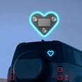 thumbnail image 2 of Car LED Ambient Light - Solar-Powered Heart-Shaped LED Neon Light, IP65 Waterproof, Switchable Modes, Romantic Car, Outdoor Decor, for Couples (Light Blue 1pcs), 2 of 6