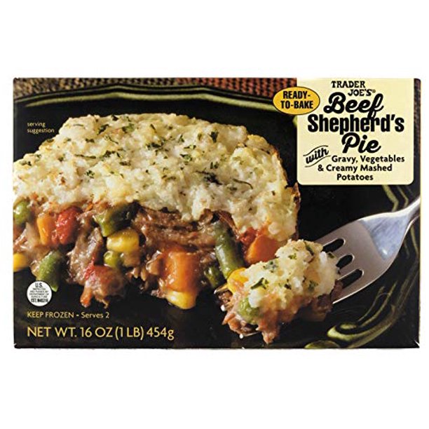 Trader Joe's Beef Shepherd's Pie with Gravy, Vegetables, & Creamy