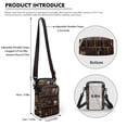 thumbnail image 6 of HELLHERO Underarm Shoulder Bag Polyester with Adjustable Strap Skull and Skull Pottery Jar Pattern for Daily Use Adult, 6 of 7