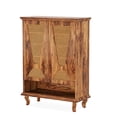 thumbnail image 5 of GVN Shoe Storage Cabinet, Shoe Organizer,Rattan Shoe Cabinet, 5-Tier Hidden Shoe Rack with Ventilated Doors, 5 of 5