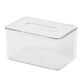 thumbnail image 2 of CAJA DE TEJIDO TRANSPARENTE, Transparente Rectángulo de Caja de Almacenamiento de Servilletas s Fácil de Limpiar para la Encimera, 2 of 7
