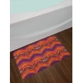 thumbnail image 2 of Tribal Bath Mat, Native Ornament with Zig Zag Motif Peruvian Mexican Ethnicity Traditional Design, Plush Bathroom Decor Mat with Non Slip Backing, 29.5" X 17.5", Multicolor, by Ambesonne, 2 of 2