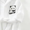 thumbnail image 6 of zuwimk Girls Fleece Hooded Robes, Warm Printed Bath Robe for Kids Soft Fuzzy Bathrobe for Gifts(White,18-24 Months), 6 of 6