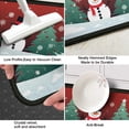 thumbnail image 6 of Snowman Merry Christmas Kitchen Rugs Set Of 2 Non Slip Kitchen Floor Rug and Mat Cushioned Kitchen Runner Rug Standing Area Mat Carpets for Farmhouse Decor 17"x47"+17"x30" Black Edging, 6 of 7
