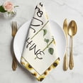 thumbnail image 2 of Cloth Napkins Set of 8 - 20x20 Inches, Sunflowers Washable Reusable Table Napkins, Modern Bee You Are My Sunshine Beige Soft & Absortbent Dining Napkin for Party Wedding Hotel Restaurant, 2 of 9