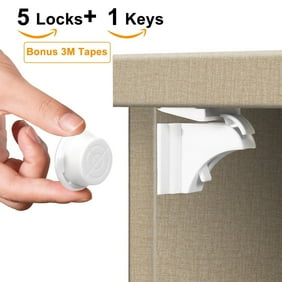 Wipalo Magnetic Cabinet Lock Child Safety 12 Pack Baby Proofing