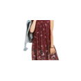 thumbnail image 2 of Style & Co Women's Floral Print Smocked Dress Wine Size XL, 2 of 3
