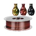 thumbnail image 1 of Tri-Colors 3D Printer Filament, 250g PLA 3 Colors 3D Printing Material 1.75mm Sublimation Products Magic Pla Silk Filaments ,Smoother Printing Experience, 1 of 7