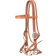 Weaver Justin Dunn Bitless Harness Leather Oak Russet Horse Bridle Headstall