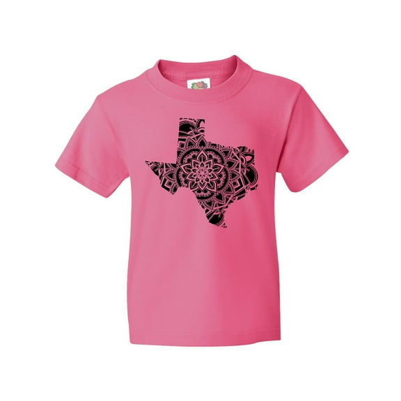 Inktastic Texas Silhouette Mandala Youth T-Shirt