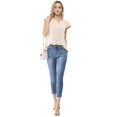 thumbnail image 4 of Camiseta Manga Tulipán Cuello En V Básico Para Mujer Beige M, 4 of 4