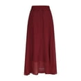 thumbnail image 7 of Women's 2-Piece Maxi Dress Set Turtleneck Long Sleeve Slim Knit Top with Smocked Waist Pleated Flowy Long Skirt, 7 of 7