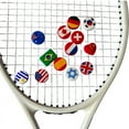 thumbnail image 2 of 2Pcs Country Flag Shape Tennis Vibration Dampeners Silicone Tennis Dampeners Racket Anti Vibration Damper Tennis Accessories Number 6, 2 of 6