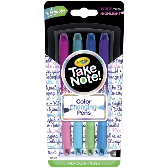 Bolígrafos Crayola Cambia Color 8 Colores 4 Unidades Multicolor