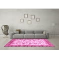 thumbnail image 3 of Ahgly Company Indoor Rectangle Abstract Pink Modern Area Rugs, 2' x 4', 3 of 4