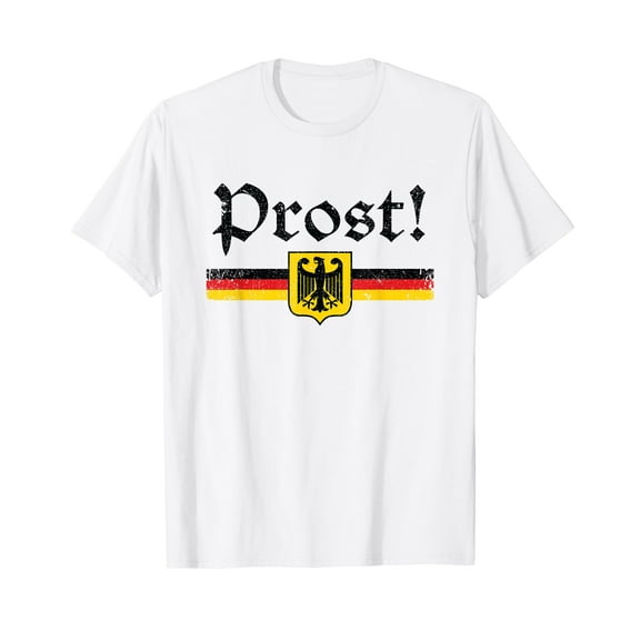 Oktoberfest Shirt Men Women Prost German Beer Festival White T-Shirt Short Sleeve Tee