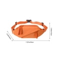 thumbnail image 3 of Bolsa de pecho de nailon impermeable con correa ajustable, riñonera multiusos tipo bandolera para deportes, viajes y uso diario, 20x10x8 cm, negro, rosa, blanco, rojo, naranja, 3 of 6