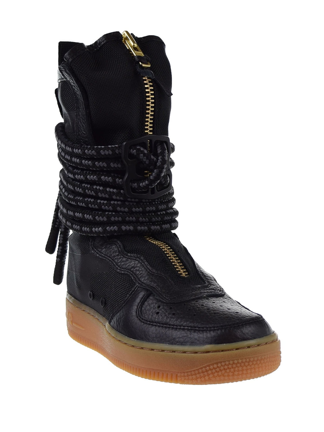 Nike SF Air Force 1 High Top Womens Boots Black/Gum Light Brown/Black  aa3965-001 