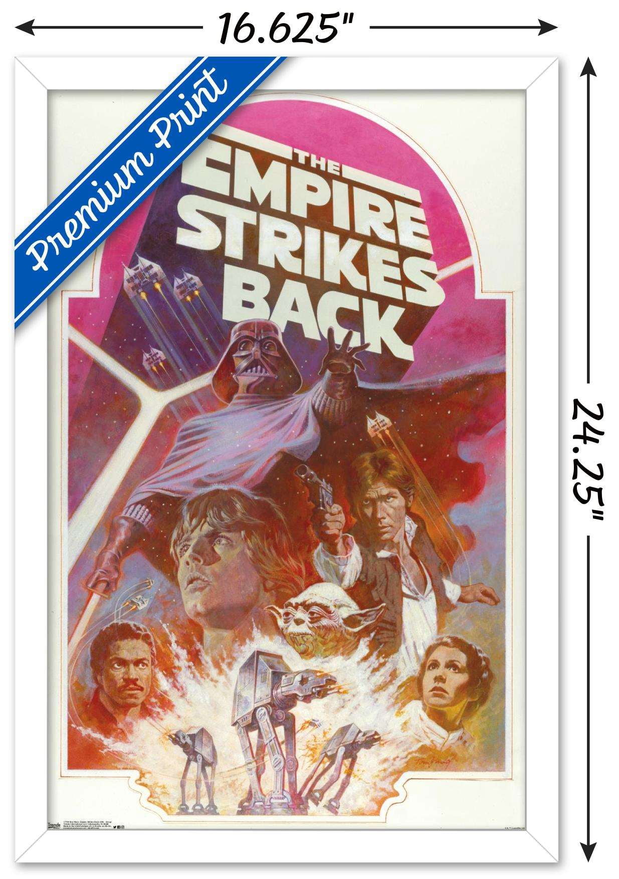 Star Wars: The Empire Strikes Back 40th - Group Wall Poster, 14.725" x 22.375", Framed