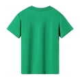 thumbnail image 5 of Bainana St. Patrick'S Day Kids Short Sleeve T Shirt Floral Print Crew Neck Graphic Tee Boys Girls Holiday Party Classic Fit Summer Outfit Green Size 5-6 Years, 5 of 5