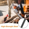 thumbnail image 3 of Uxcell 3Pcs Chainsaw Chain Sharpening File 5/32", 3/16", 7/32" with Black Steel Sharpener, 3 of 6