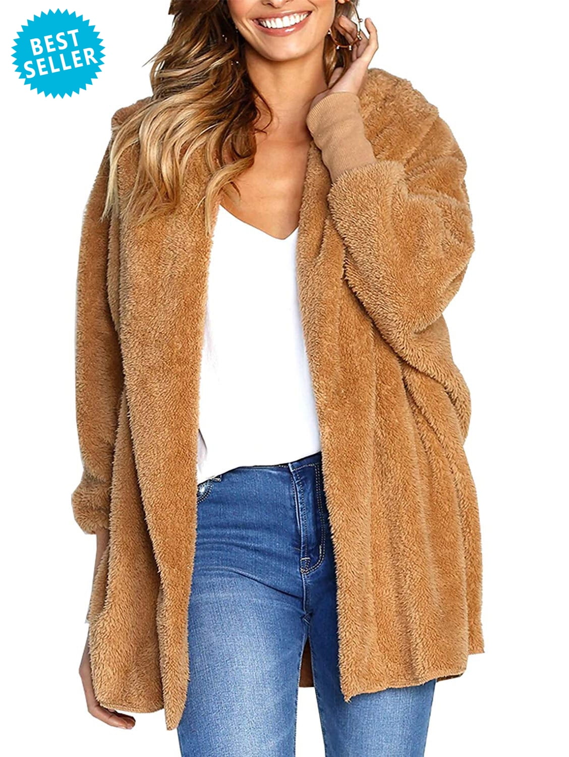 sherpa open jacket