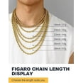 thumbnail image 4 of YTTAL Gold Chain For Men 14K Gold Rope Chain 5MM 24" Unisex Gold Plated Necklace, 4 of 12
