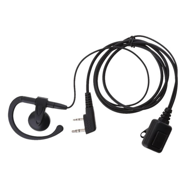 Auriculares con Micrófono en Línea de 2 Pines Hugo Auriculares de walkie-talkie